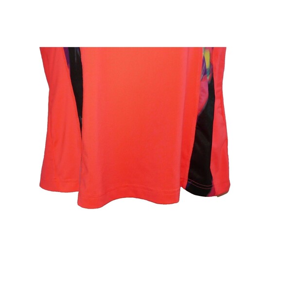 Fila Sport Performance Bright Pink Abstract Print Short Sleeve L Athletic Top - Picture 4 of 10